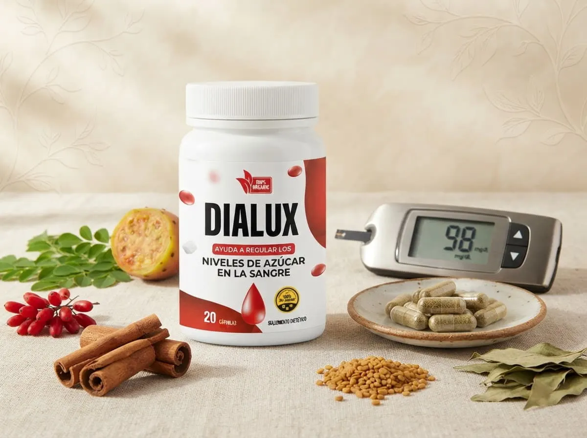Ingredientes de Dialux: berberina, canela de Ceilán, nopal, gymnema, moringa y fenogreco