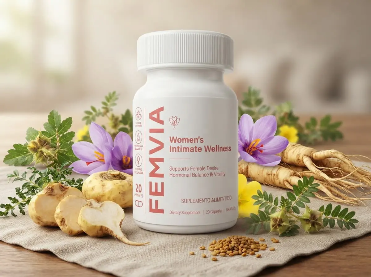 Ingredientes de suplemento femenino: maca, azafrán y ginseng