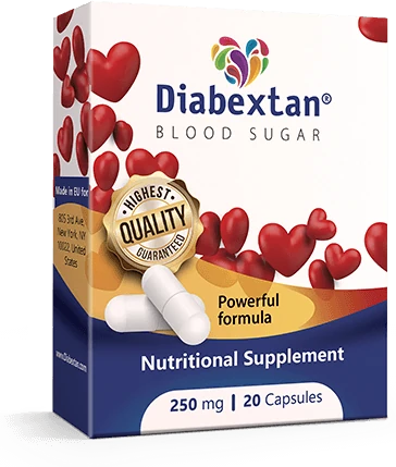 Diabextan Blood Sugar box, nutritional supplement, 20 capsules