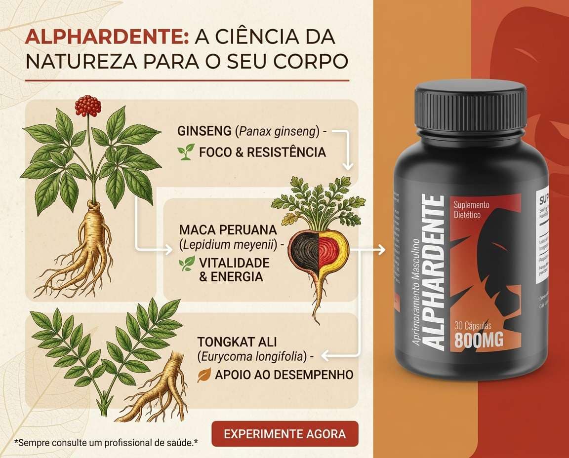 Como usar o Alphardente Cápsulas corretamente — guia de uso do suplemento masculino natural